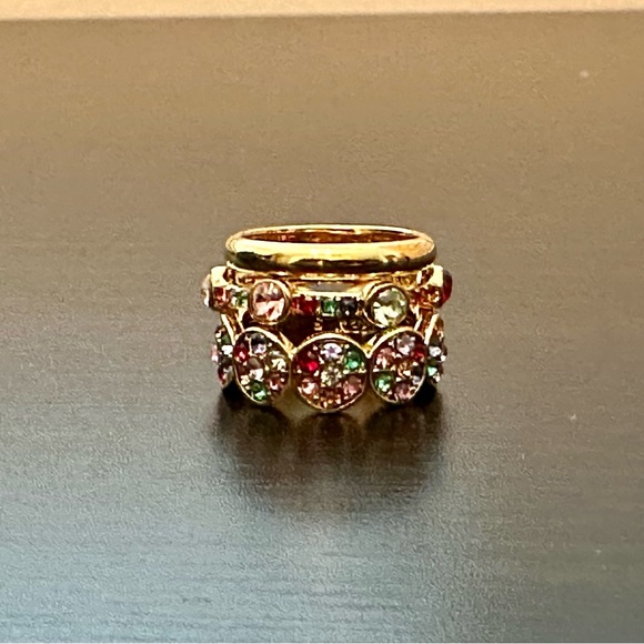JCrew Rainbow-Colored Stacking Rings - Picture 2 of 5